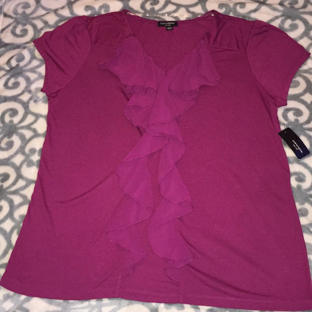 Magenta blouse
